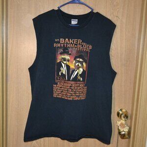 MT. Baker Rythm & Blues 19th Annual PNW Festival Raccoon Graphic Band Tee